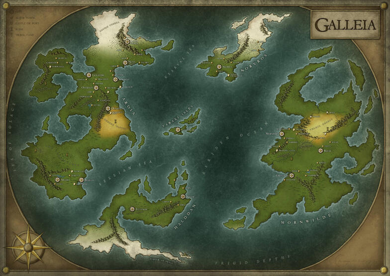 Map of Galleia (Commission)