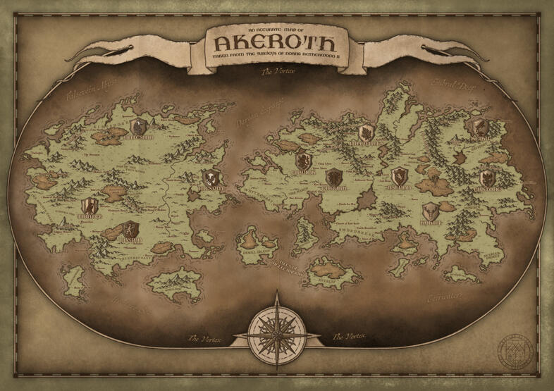 Map of Akeroth (Commission)
